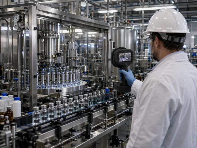 Thermal imaging inspection of process equipment in a chemical plant
